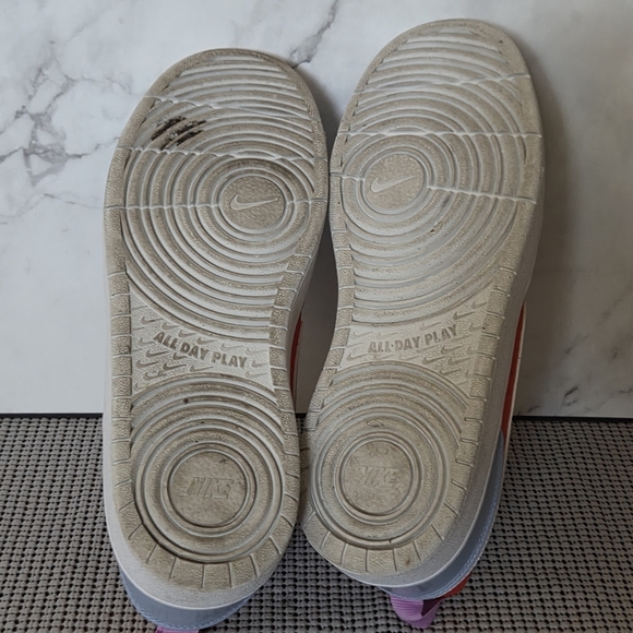 Nike Court Borough Low Recraft GS Cobalt Bliss Track Red Size 7 Youth - Picture 8 of 9